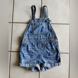 Baby Girl’s Levi’s denim shortalls overalls